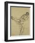 Dancer Seated, Readjusting Her Stocking; Danseuse Assise, Reajustant Son Bas-Edgar Degas-Framed Premium Giclee Print