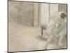 Dancer Seated, Readjusting Her Stocking, Danseuse Tirant Son Maillot (La Precaution), C. 1882-1885-Edgar Degas-Mounted Giclee Print