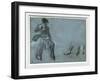 Dancer seen from back and three foot studies-Edgar Degas-Framed Giclee Print