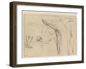Dancer - Six Sketches-Edgar Degas-Framed Giclee Print