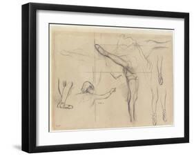 Dancer - Six Sketches-Edgar Degas-Framed Giclee Print