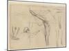 Dancer - Six Sketches-Edgar Degas-Mounted Giclee Print