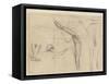 Dancer - Six Sketches-Edgar Degas-Framed Stretched Canvas