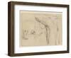 Dancer - Six Sketches-Edgar Degas-Framed Giclee Print