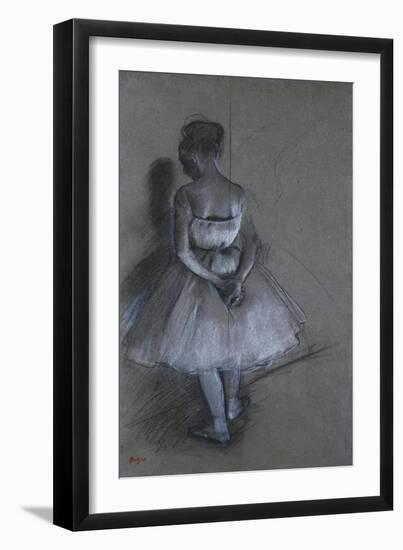 Dancer Standing, Her Hands Crossed Behind Her Back, 1874-David Gilmour Blythe-Framed Giclee Print