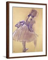 Dancer Standing, in Profile; Danseuse Debout, De Profil, C.1880-Edgar Degas-Framed Giclee Print