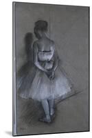 Dancer Standing with Hands Crossed Behind Her Back, 1874-Edgar Degas-Mounted Giclee Print