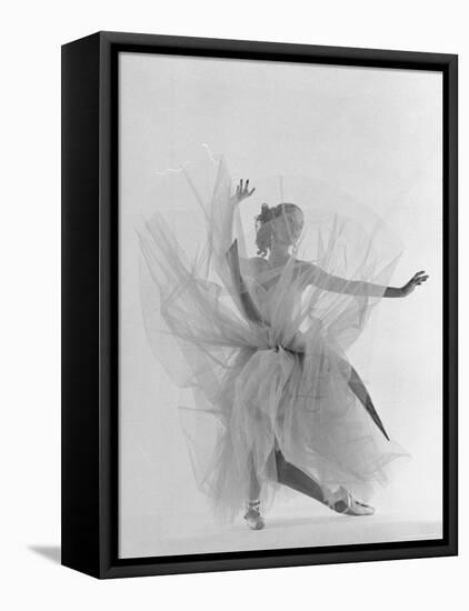 Dancer Tanaquil Leclercq Performing La Valse at Gjon Mili's Studio-Gjon Mili-Framed Stretched Canvas