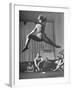 Dancer Valerie Bettis Demonstrating a Ballet Move for the Rest of Her Troupe-Nina Leen-Framed Premium Photographic Print