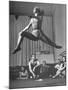 Dancer Valerie Bettis Demonstrating a Ballet Move for the Rest of Her Troupe-Nina Leen-Mounted Premium Photographic Print