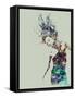 Dancer Watercolor 2-NaxArt-Framed Stretched Canvas