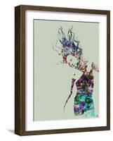 Dancer Watercolor 2-NaxArt-Framed Art Print