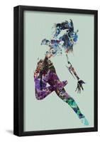 Dancer Watercolor-NaxArt-Framed Poster