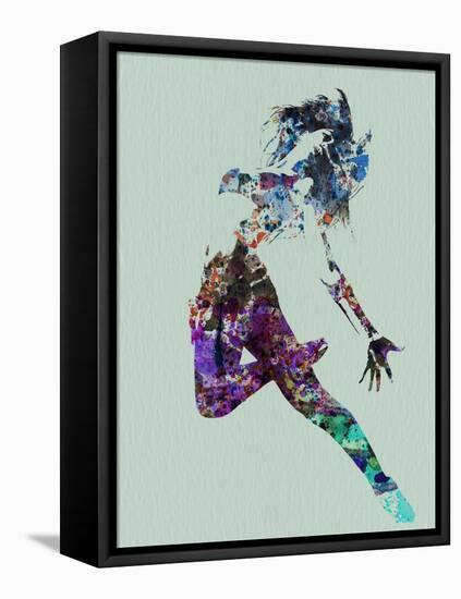 Dancer Watercolor-NaxArt-Framed Stretched Canvas