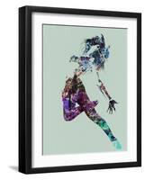 Dancer Watercolor-NaxArt-Framed Art Print