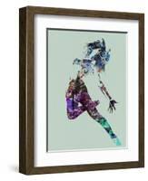 Dancer Watercolor-NaxArt-Framed Art Print