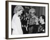 Dancer Wayne Sleep Meets Princess Diana at Palladium Theatre After Woman Golden Jubilee Concert-null-Framed Photographic Print