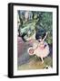 Dancer with a Bouquet of Flowers (The Star of the Ballet)-Edgar Degas-Framed Art Print