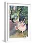 Dancer with a Bouquet of Flowers (The Star of the Ballet)-Edgar Degas-Framed Art Print