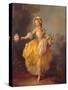 Dancer with a Bouquet-Jean-frederic Schall-Stretched Canvas