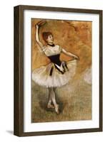 Dancer with a Tambourine, 1882-Edgar Degas-Framed Giclee Print