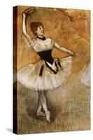 Dancer with a Tambourine, 1882-Edgar Degas-Stretched Canvas