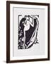 Dancer with Elevated Rock; Tanzerin Mit Gehobenem Rock, 1909-Ernst Ludwig Kirchner-Framed Giclee Print