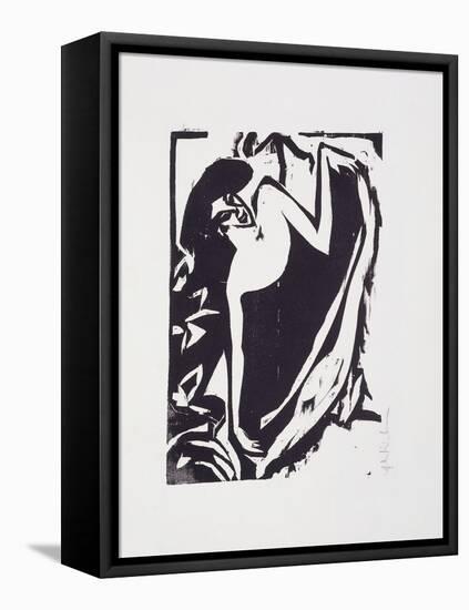 Dancer with Elevated Rock-Ernst Ludwig Kirchner-Framed Stretched Canvas