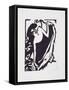 Dancer with Elevated Rock-Ernst Ludwig Kirchner-Framed Stretched Canvas