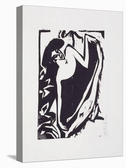 Dancer with Elevated Rock-Ernst Ludwig Kirchner-Stretched Canvas