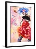 Dancer with Graffiti, 2003-Hilary Dunne-Framed Giclee Print