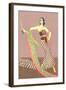 Dancer with Shawl and Knife-null-Framed Art Print