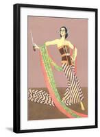 Dancer with Shawl and Knife-null-Framed Art Print