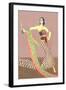 Dancer with Shawl and Knife-null-Framed Art Print