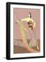 Dancer with Shawl and Knife-null-Framed Art Print