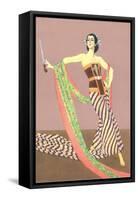 Dancer with Shawl and Knife-null-Framed Stretched Canvas