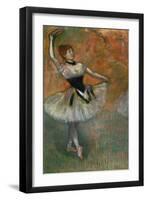 Dancer with Tambourine, Around 1882-Edgar Degas-Framed Giclee Print