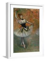 Dancer with Tambourine, Around 1882-Edgar Degas-Framed Giclee Print