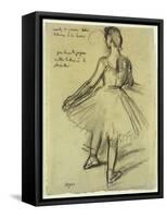 Dancer-Edgar Degas-Framed Stretched Canvas