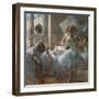 Dancers. 1884-1885. Pastel on paper.-Edgar Degas-Framed Giclee Print