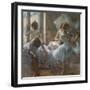 Dancers. 1884-1885. Pastel on paper.-Edgar Degas-Framed Giclee Print