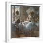 Dancers. 1884-1885. Pastel on paper.-Edgar Degas-Framed Giclee Print