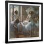 Dancers. 1884-1885. Pastel on paper.-Edgar Degas-Framed Giclee Print