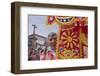 Dancers and audience at the San Jacinto fiesta in Cusco, Peru, South America-Julio Etchart-Framed Photographic Print