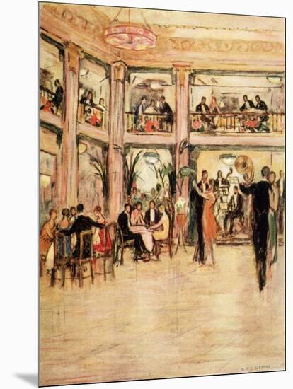 Dancers and Diners at the Kit- Kat Club in the Haymarket London-Dorothea St. John George-Mounted Art Print