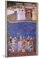 Dancers and Musicians before the Sultan and his Court, from 'Sur-Nama'-null-Mounted Giclee Print