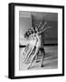 Dancers at George Balanchine's School of American Ballet During Rehearsal in Dance Posture-Alfred Eisenstaedt-Framed Photographic Print
