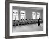 Dancers at George Balanchine's School of American Ballet Lined Up at Barre During Training-Alfred Eisenstaedt-Framed Photographic Print