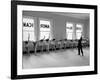 Dancers at George Balanchine's School of American Ballet Lined Up at Barre During Training-Alfred Eisenstaedt-Framed Photographic Print