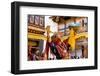 Dancers at Jakar Festival at Jakar Dzong, Bumthang, Bhutan-Howie Garber-Framed Photographic Print